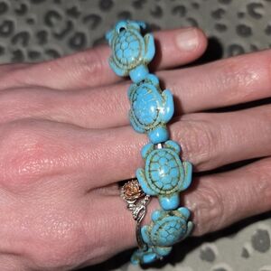 Handmade Authentic Turquoise Sea Turtle Bracelet